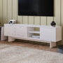 Hanah Home Ravello Soporte para TV Blanco y Mármol
